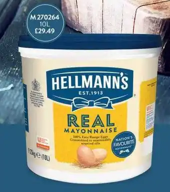 Booker Wholesale Hellmann's Real Mayonnaise offer