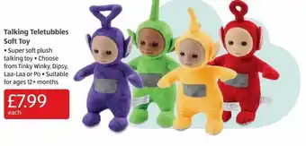 Aldi Talking Teletubbies Soft Toy offer