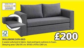 JYSK Skillebekk Sofa Bed offer