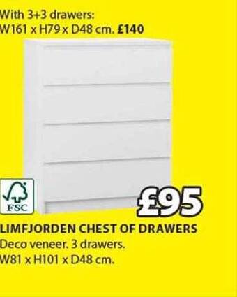 JYSK Limfjorden Chest Of Drawers offer