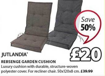JYSK Rebsenge Garden Cushion offer
