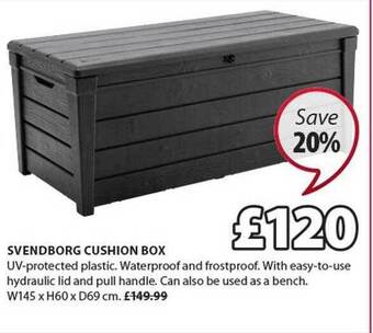JYSK Svendborg Cushion Box offer