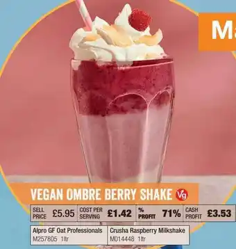 Booker Wholesale Vegan Ombre Berry Shake offer