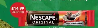 Booker Wholesale Nescafé Original offer