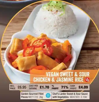 Booker Wholesale Vegan Sweet & Sour Chicken & Jasmine Rice offer