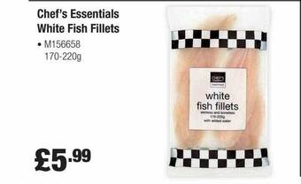 Booker Wholesale Chef's Essentials White Fish Fillets offer
