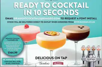 Booker Wholesale Draught Cocktail offer