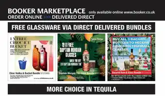 Booker Wholesale Cîroc Ice Bucket, Captain Morgan, Bacardi offer