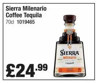 Booker Wholesale Sierra Milenario Coffee Tequila offer