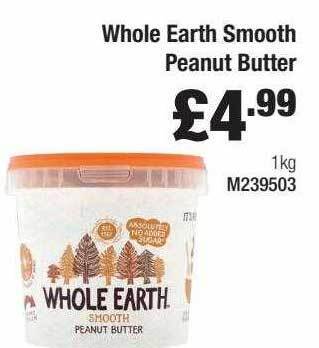 Booker Wholesale Whole Earth Smooth Peanut Butter offer