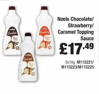 Booker Wholesale Noels Chocolate-strawberry-caramel Topping Sauce offer