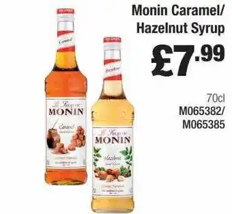 Booker Wholesale Monin Caramel-hazelnut Syrup offer