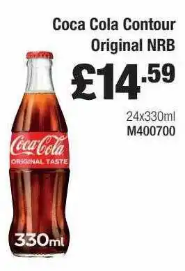Booker Wholesale Coca Cola Contour Original Nrb offer