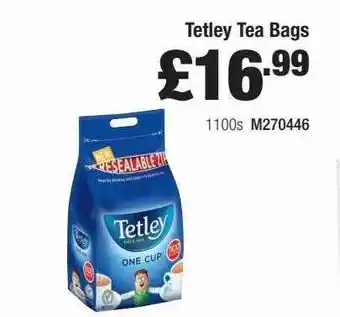 Booker Wholesale Tetley Tea Bags offer
