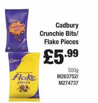 Booker Wholesale Cadbury Crunchie Bits-flake Pieces offer