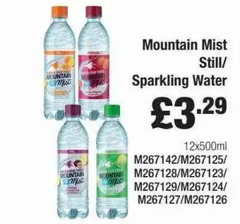 Booker Wholesale Mountain Mist Still-sparkling Water offer