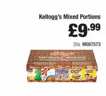 Booker Wholesale Kellogg's Mixed Portions offer