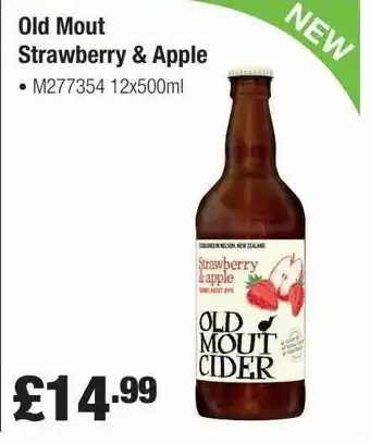 Booker Wholesale Old Mout Strawberry & Apple offer
