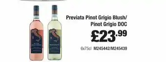 Booker Wholesale Previata Pinot Grigio Blush-pinot Grigio Doc offer