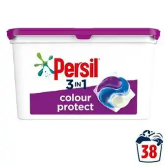 Sainsbury's Persil bio colour protect 3 in 1 laundry washing capsules 38 washes offer