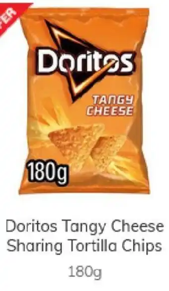 Morrisons Doritos Tangy Cheese Sharing Tortilla Chips 180g offer