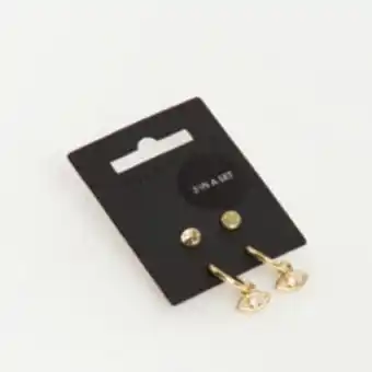 TK Maxx Gold tone hoop drop earrings offer