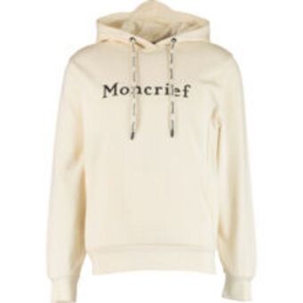 Cream big logo hoodie