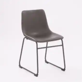 TK Maxx Vintage grey faux leather dining chair 80x47cm offer