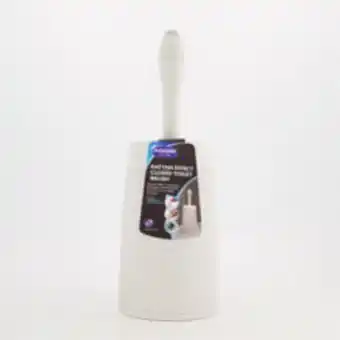 TK Maxx Light grey rattan look toilet brush 42x15cm offer