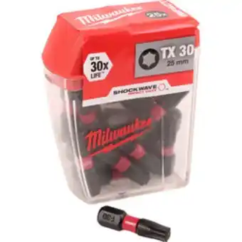 Toolstation Milwaukee shockwave impact screwdriver bits                    tx30 x 25mm offer