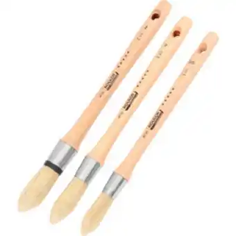 Toolstation Pioneer pure bristle sash paintbrush set 3 piece offer