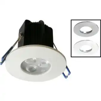 Toolstation Robus tri led fire rated 9w dimmable downlight 3x 3w cool white 485lm offer