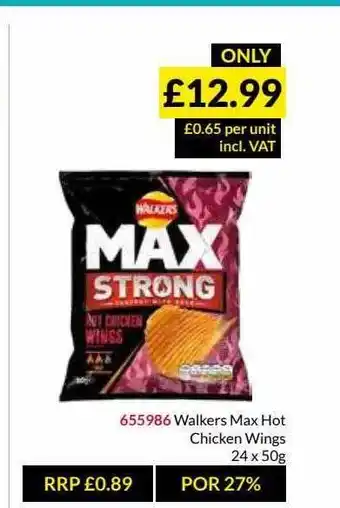 Musgrave MarketPlace Walkers Max Hot Chicken Wings offer