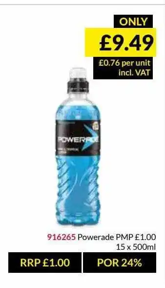 Musgrave MarketPlace Powerade Pmp offer
