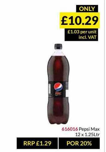 Musgrave MarketPlace Pepsi Max offer