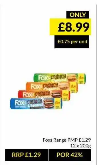 Musgrave MarketPlace Foxs Range Pmp offer