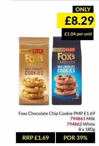 Musgrave MarketPlace Foxs Chocolate Chip Cookie offer