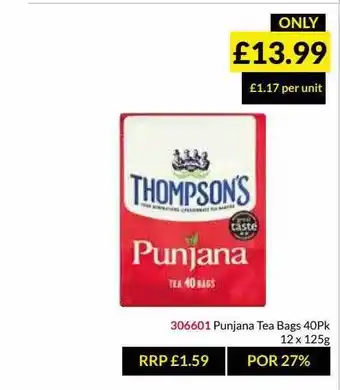 Musgrave MarketPlace Punjana Tea Bags offer