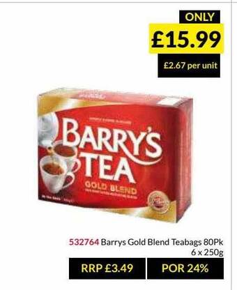 Musgrave MarketPlace Barrys Gold Blend Teabags offer