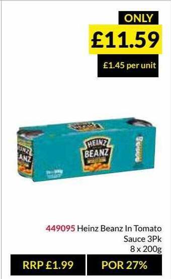 Musgrave MarketPlace Heinz Beanz In Tomato Sauce offer
