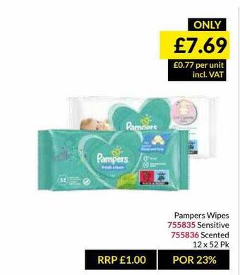 Musgrave MarketPlace Pampers Wipes offer