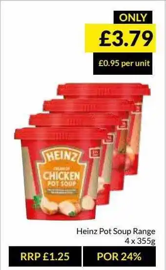 Musgrave MarketPlace Heinz Pot Soup Range offer