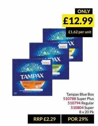 Musgrave MarketPlace Tampax Blue Box offer