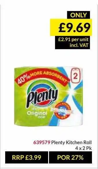 Musgrave MarketPlace Plenty Kitchen Roll offer