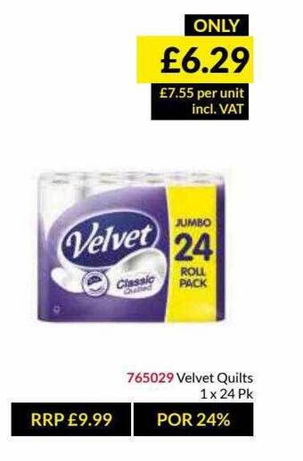 Musgrave MarketPlace Velvet Quilts offer