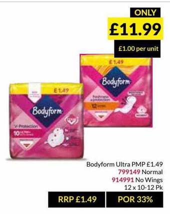 Musgrave MarketPlace Bodyform Ultra offer