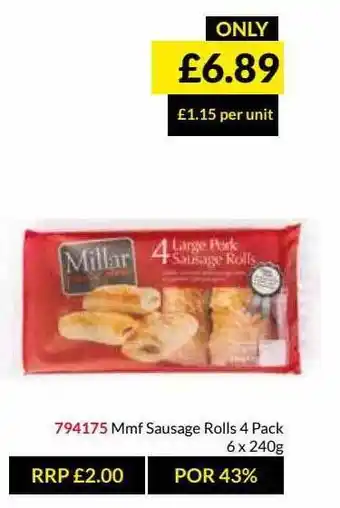 Musgrave MarketPlace Mmf Sausage Rolls offer