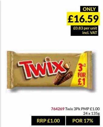 Musgrave MarketPlace Twix 3pk offer