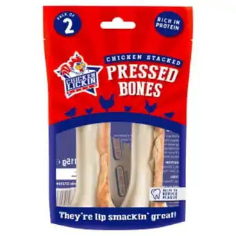 B&M Stores Chicken lickin bone with chicken dog treats 2pk offer