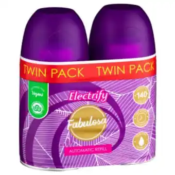 B&M Stores Fabulosa automatic refill 250ml twin pack - electrify offer